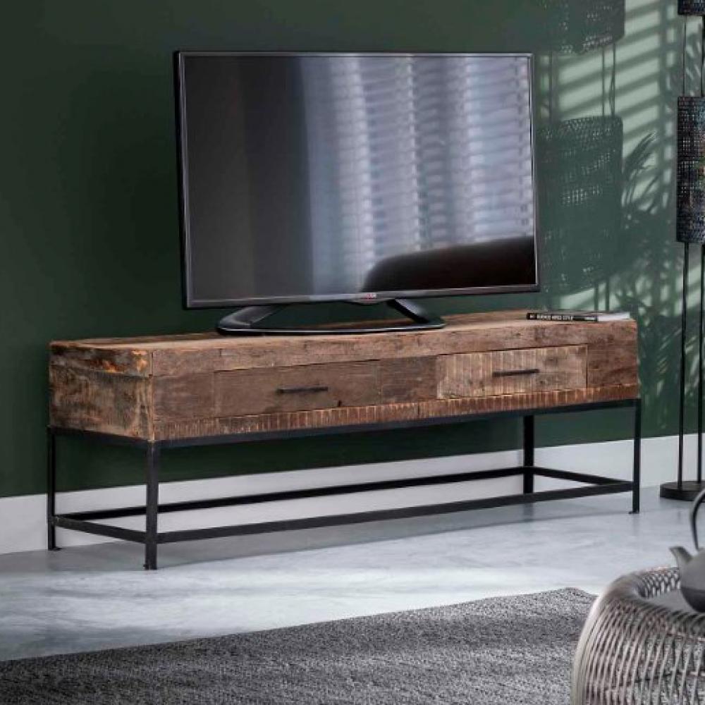 Meuble tv LODGE 2 tiroirs en bois recyclé